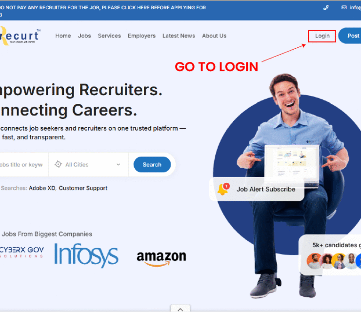 How to Get Free Package | How to Post or Apply for Jobs on Recurt